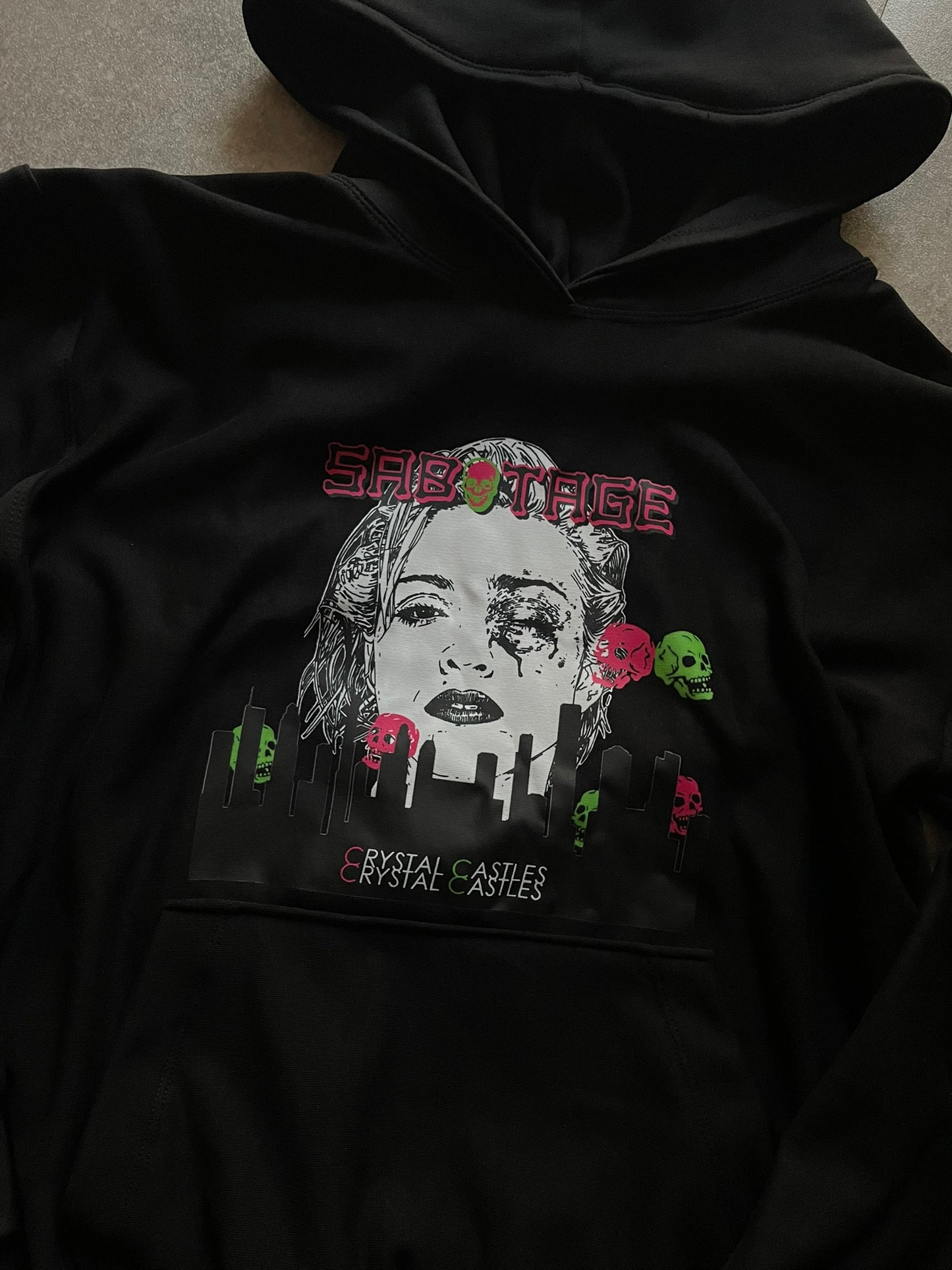 SABOTAGE CRYSTAL CASTLES MADONNA HOODIE