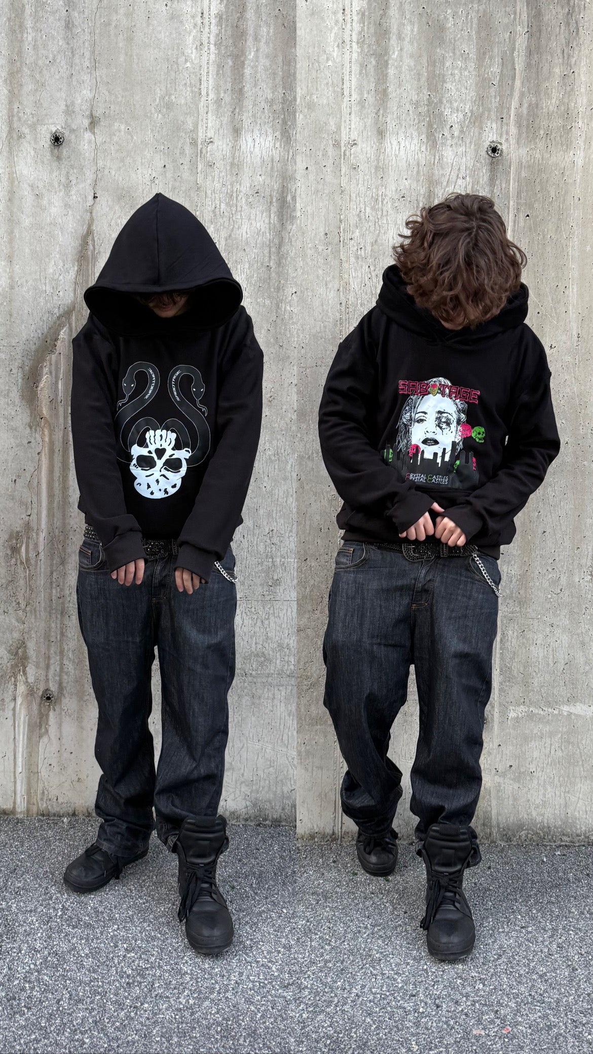 SABOTAGE CRYSTAL CASTLES MADONNA HOODIE