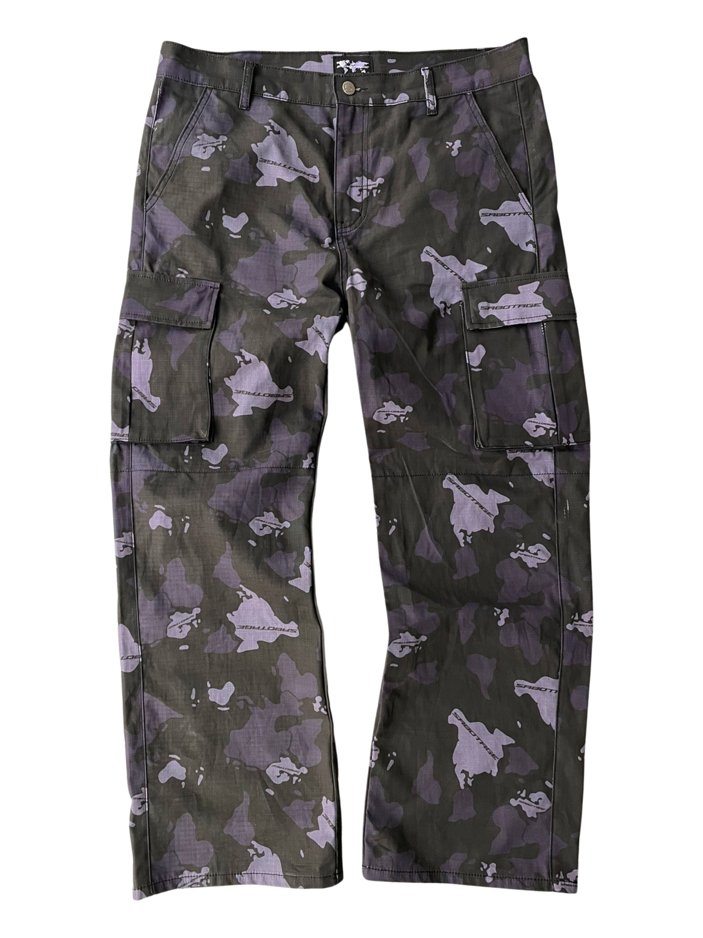 SABOTAGE WORLD IN WAR CARGO PANTS CAMO