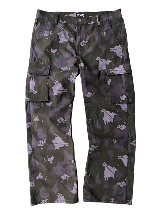 SABOTAGE WORLD IN WAR CARGO PANTS CAMO