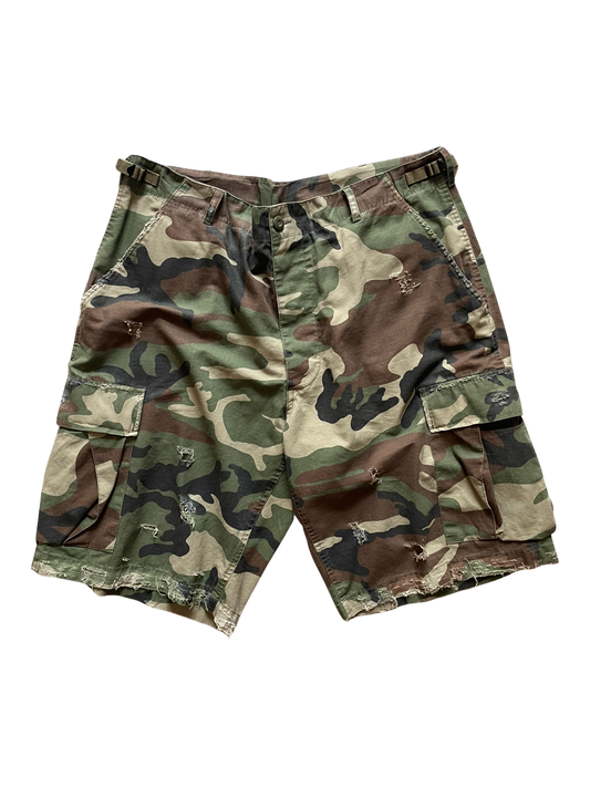 SABOTAGE DESTROYED CARGO SHORTS CAMO