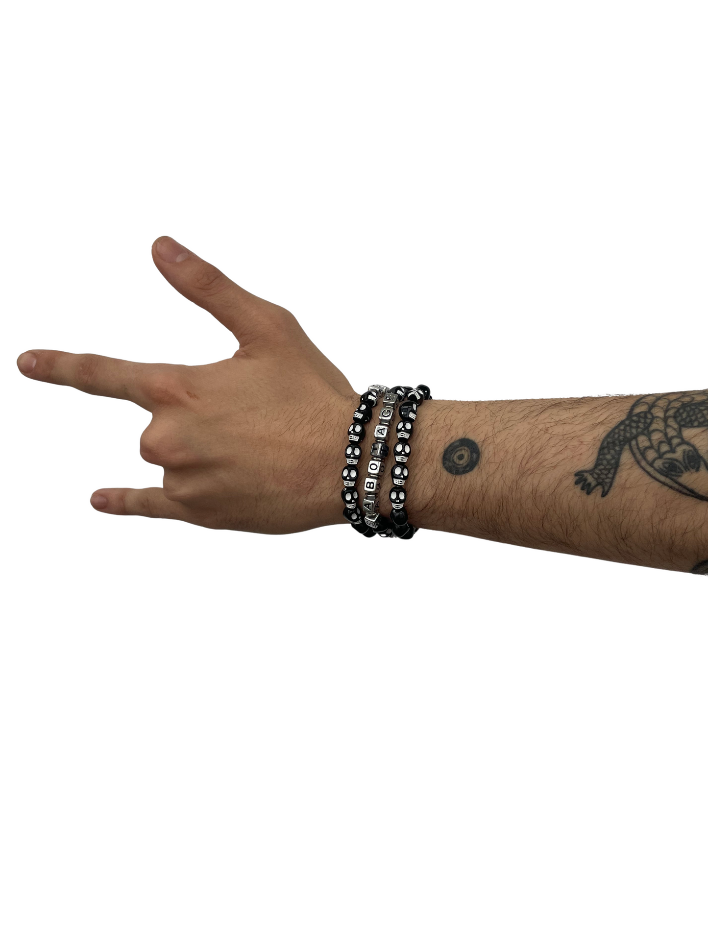 SABOTAGE CRÂNE BRACELET (BLACK)