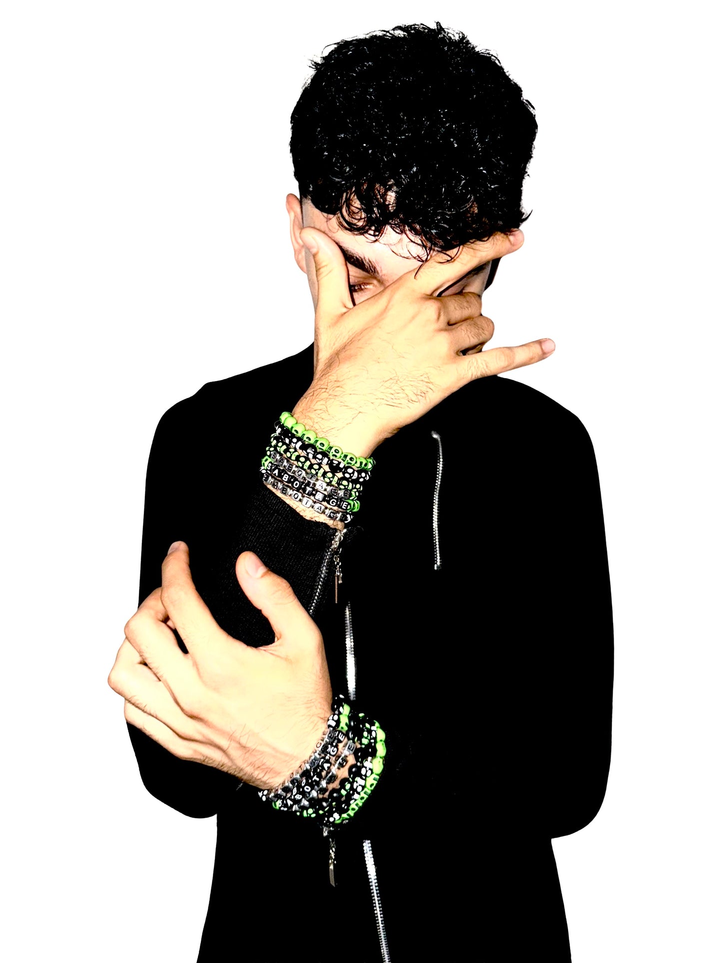SABOTAGE CRÂNE BRACELET (GREEN)
