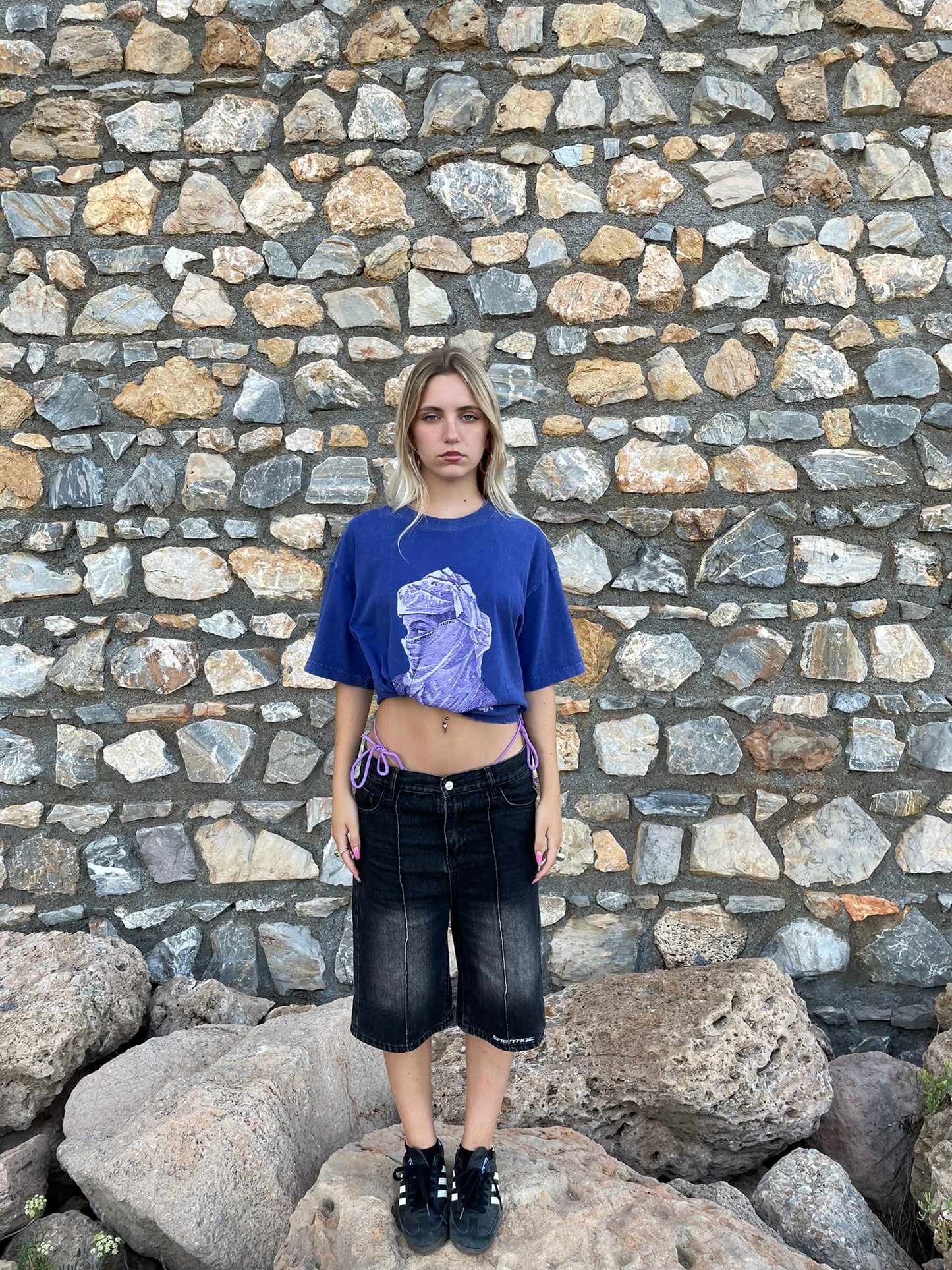SABOTAGE DESERT TEE V2 (INDIGO)