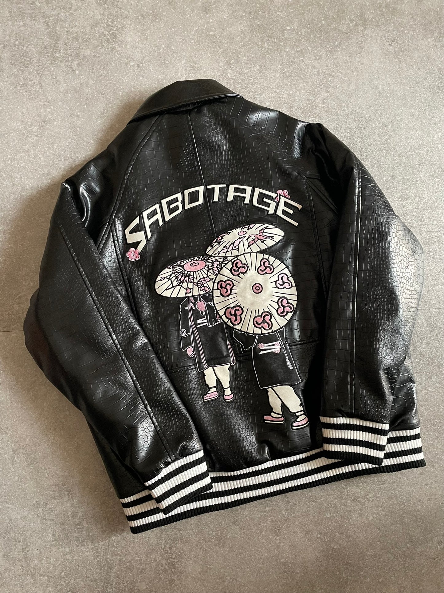 Sabotage Sakura Leather Jacket