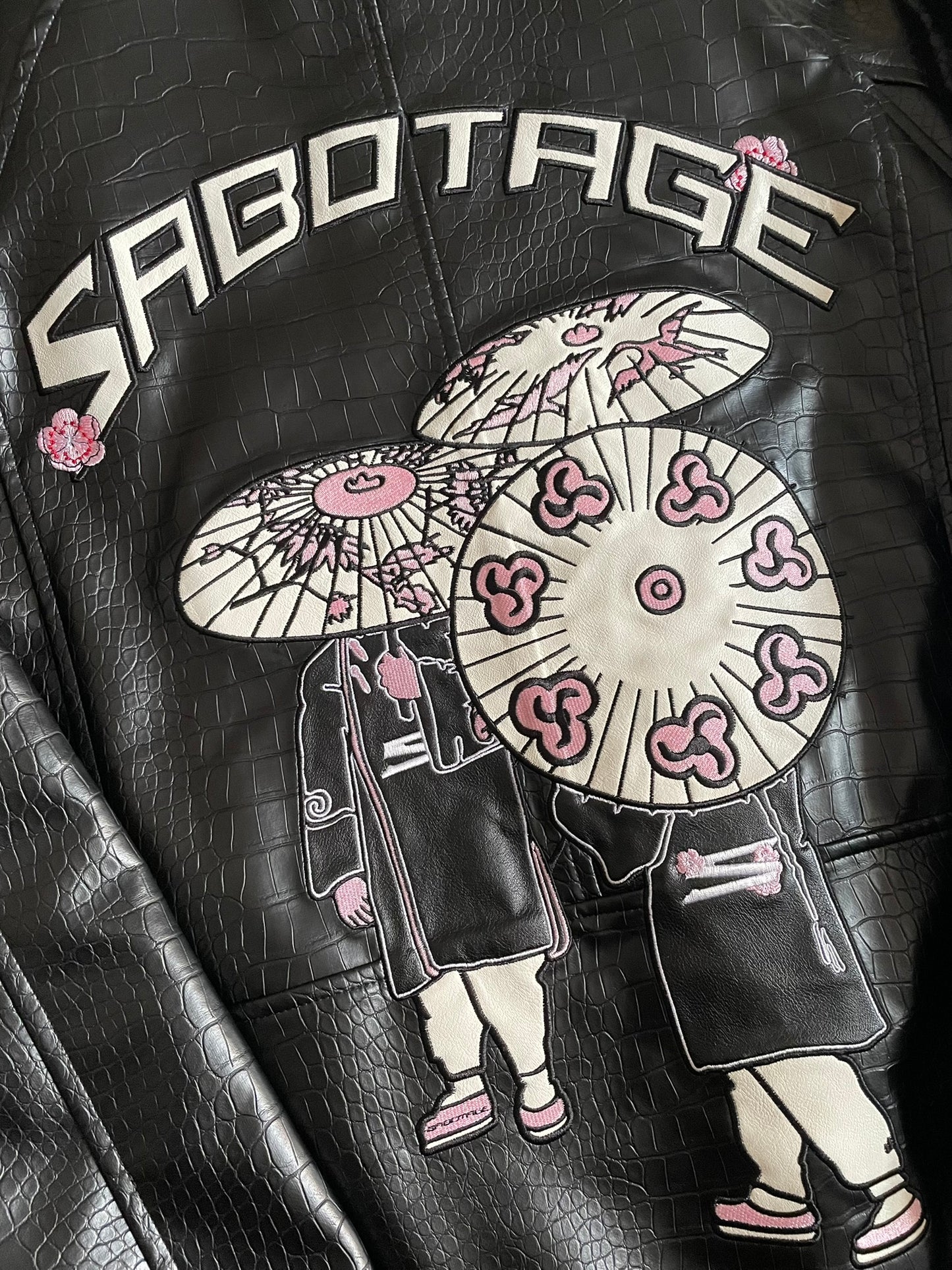 Sabotage Sakura Leather Jacket